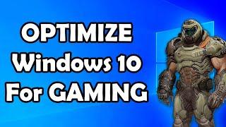 How to Optimize Windows 10 for GAMING (QUiCK and EASY FPS BOOST)