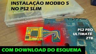 [PS2 PRO ULTIMATE 2TB] MODBO 5 instalação PS2 Slim 9000x.