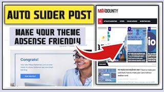 Random Post Slider on Blogger Website | Making Your Theme AdSense Friendly