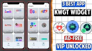 Top 3 Free Kwgt Widgets Apps For Android