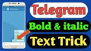 How to bold text on telegram 2021|| Telegram tricks