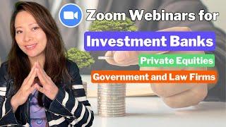 How to run successful Zoom Webinars for Investment Banks, Law Firms, and Government #zoomwebinar