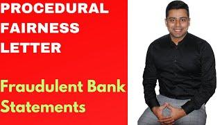 PFL on Fraudulent Bank Statements | PFL Success Rate | Procedural Fairness Letter | Nuvonation