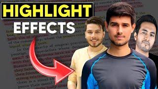 News 𝗣𝗮𝗽𝗲𝗿 𝗛𝗶𝗴𝗵𝗹𝗶𝗴𝗵𝘁𝘀 Effect | How To Edit 𝗛𝗶𝗴𝗵𝗹𝗶𝗴𝗵𝘁 𝗔𝗻𝗶𝗺𝗮𝘁𝗶𝗼𝗻 in Capcut like