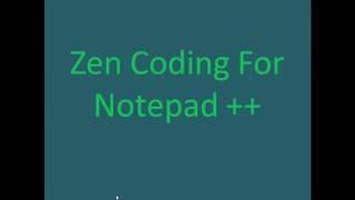 zen coding for notepad++