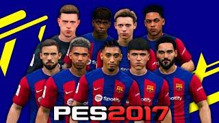 FACEPACK FC BARCELONA 2024 V2 PES 2017 T99 PATCH !!