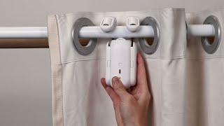 How to install SwitchBot Curtain Rod 2 on Grommet Curtains