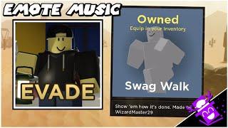 SWAG WALK Emote FULL Music // ROBLOX Evade