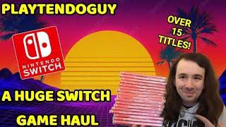 NINTENDO SWITCH 2025 GAME HAUL - OVER 15 TITLES! #nintendo #gaming #switch #nintendo #trending