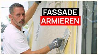 FASSADE ARMIEREN |  FASSADE VERPUTZEN MIT GEWEBE - So macht es der PROFI!