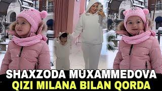 SHAXZODA MUHAMMEDOVA QIZI BILAN 1 CHI QORDA MILANA O'Z TILIDA QORGA NOM TOPDI