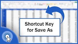 Shortcut Key for Save As in Excel (Excel Shortcuts)