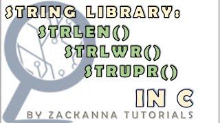 String Library Strlen Strupr Strlwr