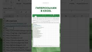 Excel: как сделать ссылку в экселе активной? #shorts