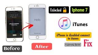 How To Unlock Iphone 7 Is Disabled || Iphone Is Disabled Connect To Itunes || Iphone 7 Disabled Fix