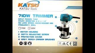 101748 6MM 1/4" Electric Hand Trimmer Router by Katsu - Unboxed