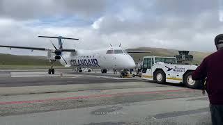 Landing and Leaving the Faroe Islands by Plane 2024