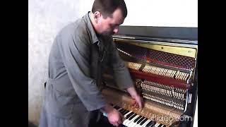 STICKING KEY OF UPRIGHT PIANO. HOW FIX IT YOURSELF.