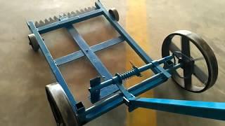 Mechanical Mini project, New manual operated grass cutter (oscillation to linear motion)