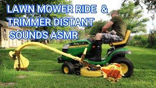 LAWN MOWER &TRIMMER DISTANT SOUNDS ASMR  3 Hrs for SLEEP Study to Repeat Loop the Video in settings