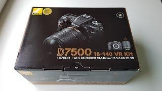 Nikon D7500 Unboxing & what's inside the box in 4K