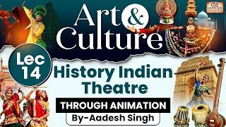 Complete Art and Culture | LEC 14: Indian Theatre | GS History by Aadesh