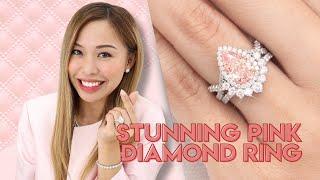 The Most BEAUTIFUL Pear Shaped Pink Diamond Ring