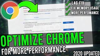 How To Optimize Google Chrome For More Performance  | Fix 100% Memory Usage And Make Chrome Faster