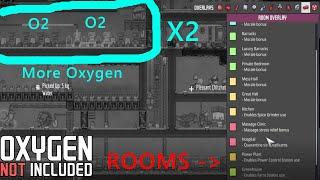 Doubling oxygen generation and working on the room overlay in Oxygen Not Included ep25