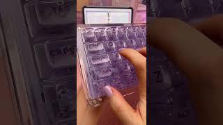 transparent purple keyboard  iPad accessories | keyboard ASMR | digital planning