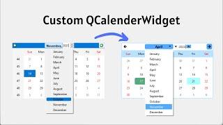 PyQt Style Sheets  QCalenderWidget