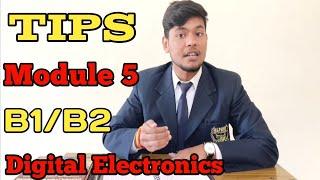 How to clear module 5 (Digital electronics B1/B2) Important topic and books