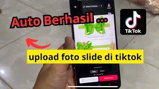 Cara upload foto slide di tiktok