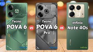 Tecno Pova 6 vs Tecno POVA 6 Pro vs Infinix Note 40s