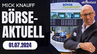 Mick Knauff BÖRSE-AKTUELL:  DAX – Dow Jones – Cancom – Sanofi – Walt Disney – Wochenagenda