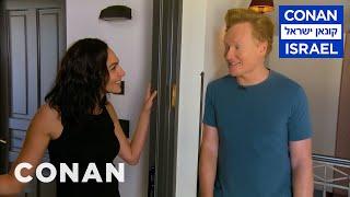 Conan Invites Himself To Gal Gadot's Apartment | CONAN on TBS