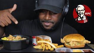 ASMR KFC CHICKEN SANDWICH, FRENCH FRIES & FAMOUS BOWL MUKBANG (NO TALKING) TCASMR