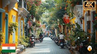 Puducherry, India A French-inspired Town Deep in South India (4K HDR)