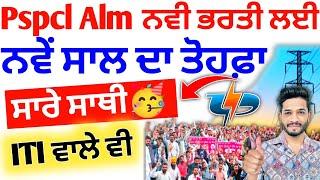 ਨਵੇਂ ਸਾਲ ਤੇ Pspcl ਭਰਤੀ ਲਈ ਤੋਹਫਾ 2025 | pspcl Apprenticeship Vacancy Update | pspcl Alm vacancy 2025