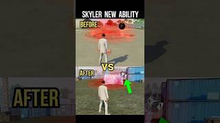 Skyler Character Ability After Update  Free Fire Skyler Character Skill Change #srikantaff