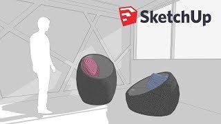 SketchUp Tutorial - Round Seating/Chair Modeling Guide