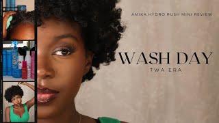 first wash day post big chop w/ AMIKA + short hair thoughts + fluffy twa tutorial (type 4)