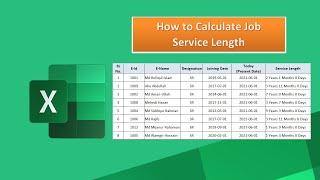 Calculate Employee Length of Service - Excel DATEDIF Function