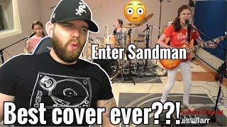 [Industry Ghostwriter] Reacts to: The Warning- Enter Sandman- METALLICA Cover