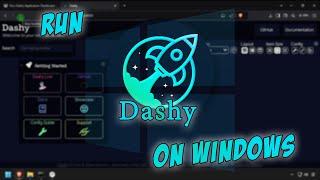 Install Dashy Application Dashboard on Windows