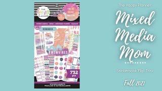 Mixed Media Mom | Sticker Book Flip-Thru | The Happy Planner | Fall 2021