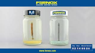 Corrosion process in water with and without Fernox Inhibitor