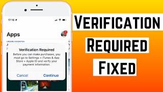 Verification Required in App Store iOS 14| how to fix Verification Required When Installing Apps IOS