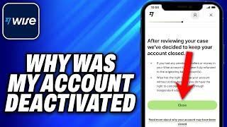 Why Was My Account Deactivated On Wise (2024) - Easy Fix