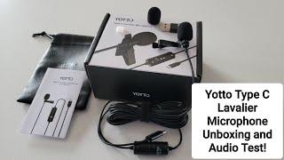 YOTTO Type C Android Lavalier Microphone Unboxing and Audio Test!